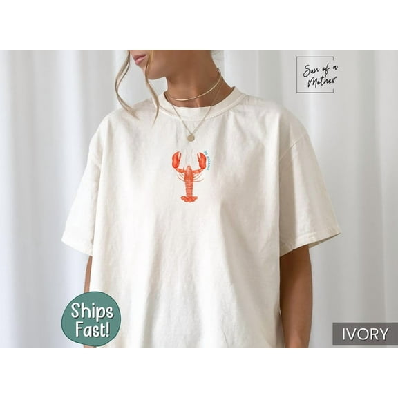 Lobster Shirt Italian Summer Shirt Ocean Shirt Coastal Shirt Summer Tee Summer Vacation Shirt Summer Tshirt Summer T Shirt Coastal Aesthetic