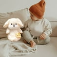 thumbnail image 6 of 11in White Chocolate Lab Plush Puppy with Red Ribbon - Realistic Stuffed Animal, Cuddly Bedtime Pal & Gift for Kids white, 6 of 6