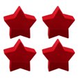 thumbnail image 1 of 4pcs Red Creative Pentagram Shape Jewelry Case Necklace Earring Ring Container Christmas Packing Box Jewelry Box Holder, 1 of 7