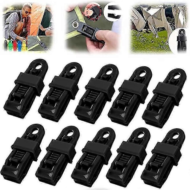 10pcs Adjustable Heavy Duty Latch Handle For Tarp And Shade Cloth, Plastic Clips For Shade Cloth, Reusable Tarp Clips