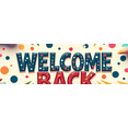 thumbnail image 4 of Welcome Back Banner with Rainbow and Pencils Colorful Backdrop for School Party Classroom Decoration Photography Props Festive Background Decor, 4 of 4