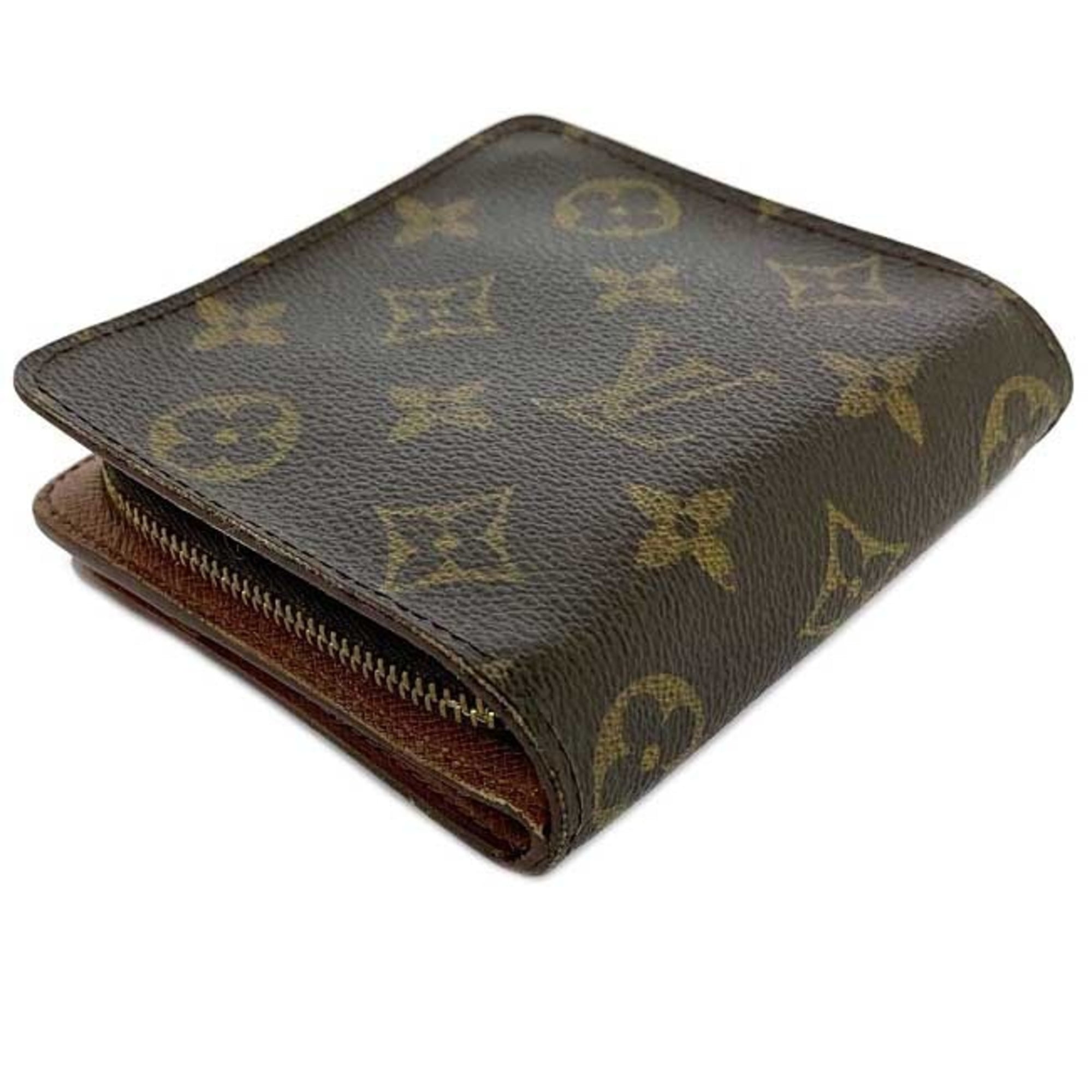 Authenticated Used Louis Vuitton Portefeuil Multiple Men's Bifold Wallet  M69408 Monogram Macassar Brown