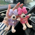 thumbnail image 2 of Suéter con lazo, llavero de peluche con forma de perro, bolso colgante, muñeco de dibujos animados lindo, regalo pequeño, 2 of 6