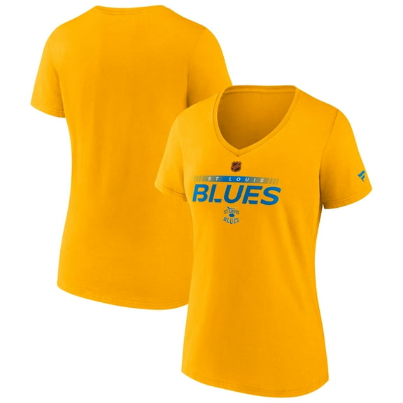 Women's Fanatics Gold St. Louis Blues Special Edition V-Neck T-Shirt
