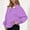01 Purple, variant on YueHuiYing Women Fashion Printed Blouse Long Sleeve Tops Sweatshirt Crewneck Soft Loose Fit Striped Coat