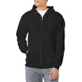 thumbnail image 1 of Mens Black Adult Full Zip Hooded Sweatshirt - Xsizes, 1 of 4