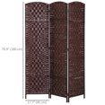 thumbnail image 3 of HOMCOM 3 Panel Folding Room Divider Privacy Screen Indoor Home Decoration, 3 of 10