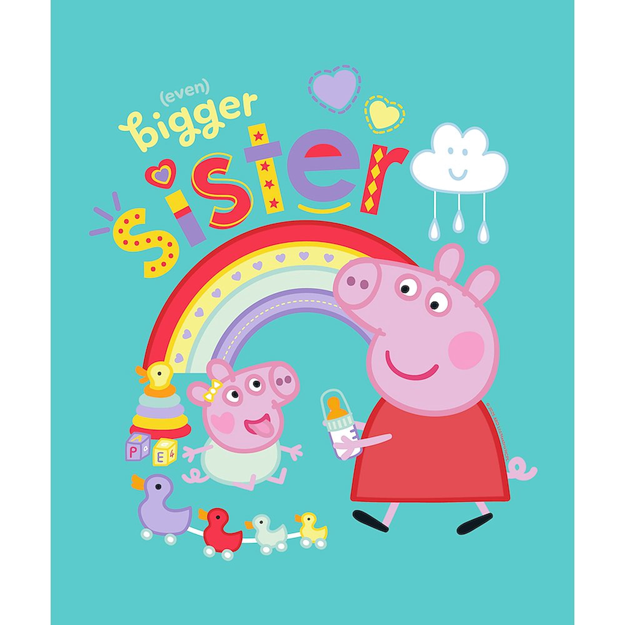 CafePress - Peppa Pig: Even Bigger Sister - 50" x 60" Water-Resistant Outdoor Picnic Blanket