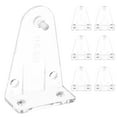 Weiweiguan 8Pcs Blind Hold Down Brackets Clear Plastic Blinds Hooks