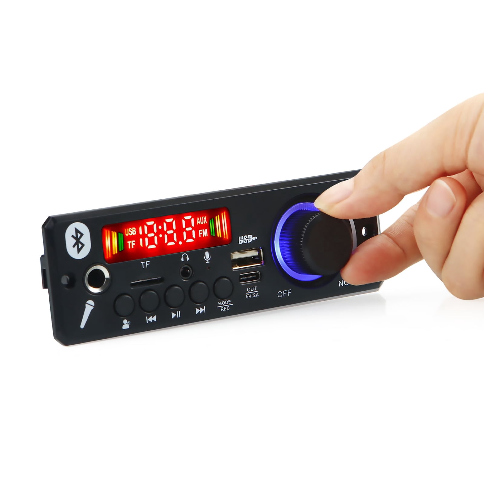 GUYUTING All-in-One MP3 Decoder Board for Karaoke & Public Speaking - Microphone & Recording Capabilities