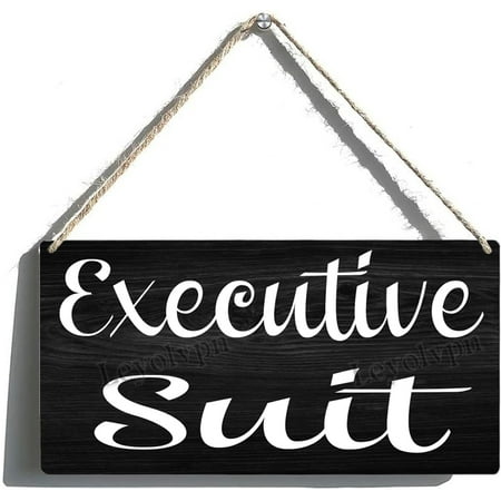 

Wuhaoniu Wooden Sign Room Decorations Signboard Executive Suite Manager Supervisor CEO be suitable for shops office and some place of business 12×6 Inches