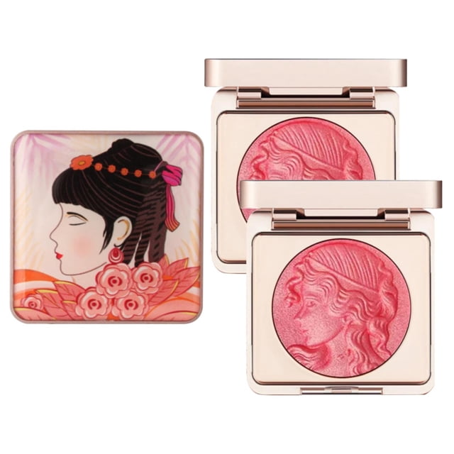 Embossed Makeup Embossed Smooth Powder For Cheeks Powder Embossed Girl Face Powder Face, Makeup White Blusher