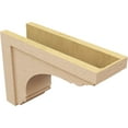 thumbnail image 5 of 8"W x 24"D x 16"H Classic Warren Rough Cedar Woodgrain TimberThane Corbel, Primed Tan, 5 of 6