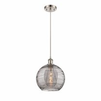 Innovations Lighting - Athens Deco Swirl - 1 Light Cord Hung Mini Pendant In