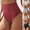 Red, variant on Seamless Underpants For Women Shapewear Pants With Tight Belly Lifting Buttocks Exposed Low Waisted Pants Breathable T-Shaped Inside Briefs