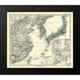 thumbnail image 2 of Perthes 13x12 Black Modern Framed Museum Art Print Titled - China Japan Korea - Perthes 1872, 2 of 5