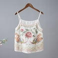 thumbnail image 2 of Tank Tops for Women BWASD Retro Embroidered Loose Fit Camisole Tops Adjustable Thin Straps Lightweight Breathable Casual Trendy Vacation Blouse Summer White M-XXXL, 2 of 6