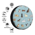thumbnail image 4 of Pofeuu Dog Pets Print Spare Tire Wheel Cover for Car Truck SUV Camper Universal Fit Spare Tire Cover RV Spare Tire Covers-14 inch, 4 of 6