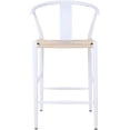 thumbnail image 3 of Meridian Furniture Beck Beige Hand Woven Rope Stool, 3 of 6