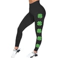 thumbnail image 2 of MKLEKYY Leggings deportivos para mujer Leggings para entrenamiento para mujer Leggings para el día de San Valentín Pantalones con estampado de bloques de color Leggings suaves y elásticos, 2 of 4