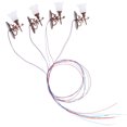thumbnail image 2 of Miniature Street Lamp Model for Decor Made of ABS Multi Color Fits Doll House and Sand Table Decor 4pcs, 2 of 8