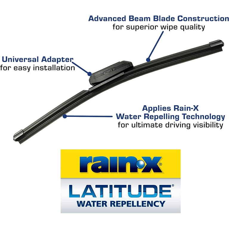 Rain-X 810166 Latitude 2-In-1 Water Repellent Wiper Blades, 20 Inch  Windshield Wipers (Pack Of 2), Automotive Replacement Windshield Wiper  Blades With