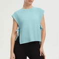 thumbnail image 2 of Fewfanhot Women's Side Tie Sleeveless Tank Top, Round Neck Casual Summer Blouse, Loose Fit Open Side Cami, S-3XL, 2 of 8