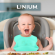 thumbnail image 4 of Kit Bebe Linium 3en1 Babero Cubiertos Plato Silicon Suave Color Aqua, 4 of 9