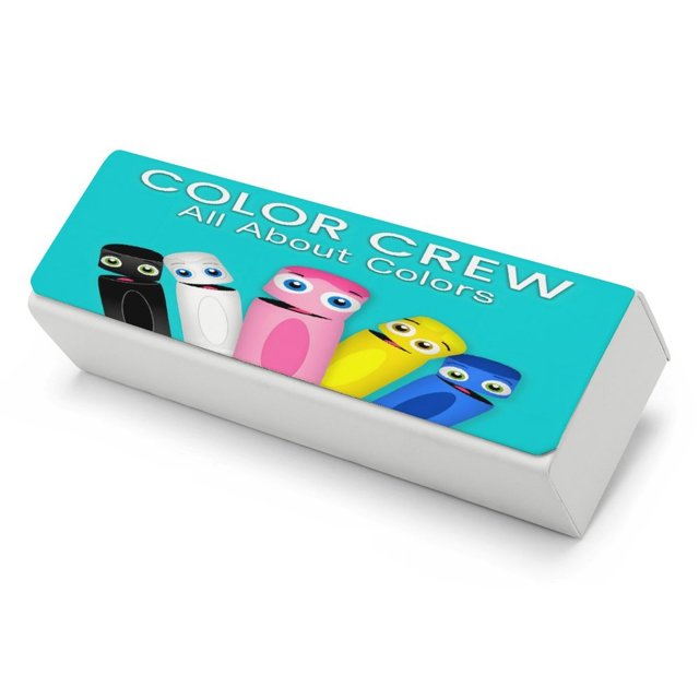 BabyFirst: Color Crew Estuche Rígido para Gafas de Cuero PU Protector con Forro de Felpa Premium Suave para Hombres y Mujeres