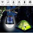 thumbnail image 2 of Lámpara antimosquitos, trampa para insectos portátil impermeable, 2 en 1 UV solar y USB recargable lámpara antimosquitos para camping para jardín interior y exterior, 2 of 5