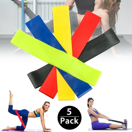 P X And Crossfit Training TSV 5PCS Resistance Loop Bands, 12