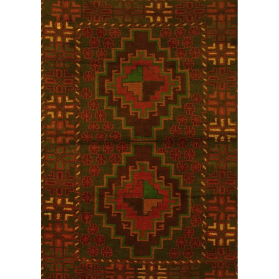 Ahgly Company Machine Washable Indoor Rectangle Persian Yellow Traditional Area Rugs, 5' x 8'