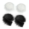thumbnail image 4 of 4x tela de piel sintética parches de tela Artificial disfraz piel peluda tela de piel peluda para árbol de Navidad sombrero zapatos vacaciones Blanco negro Sunnimix Tela de piel sintética, 4 of 7