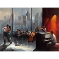 thumbnail image 2 of Haenraets, Willem 32x25 Black Ornate Wood Framed with Double Matting Museum Art Print Titled - Room with a View I, 2 of 4
