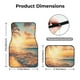 thumbnail image 5 of Fotbe Tropical Sunset Beach Scene Juego de 4 Tapetes para Auto con Estampado – Alfombrillas de Goma Reforzada, Diseño Antideslizante, Protección para Todo el Año – Vehículos, Autos, Camionetas y SUVs, 5 of 7