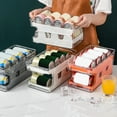 thumbnail image 4 of CNKOO Beverage Can Organizer Space-Saving Fridge Storage Box Beer Double-layer Soda Can Organizer for Kitchen Home, 4 of 12