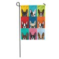 thumbnail image 1 of NUDECOR Brown Fun Boston Terrier Pattern Full Color Flat Human Cute Garden Flag Decorative Flag House Banner 28x40 inch, 1 of 2