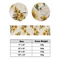 thumbnail image 6 of Xipuska Sunflower Bed Runners for Queen Size Bed, Decorative Bed Throws for Foot of Bed, Farmhouse Floral Bee Brown Vintage Pink Yellow Bed Runner Sofa Throw Bedding Scarf Slipcover for Bedroom, 6 of 6
