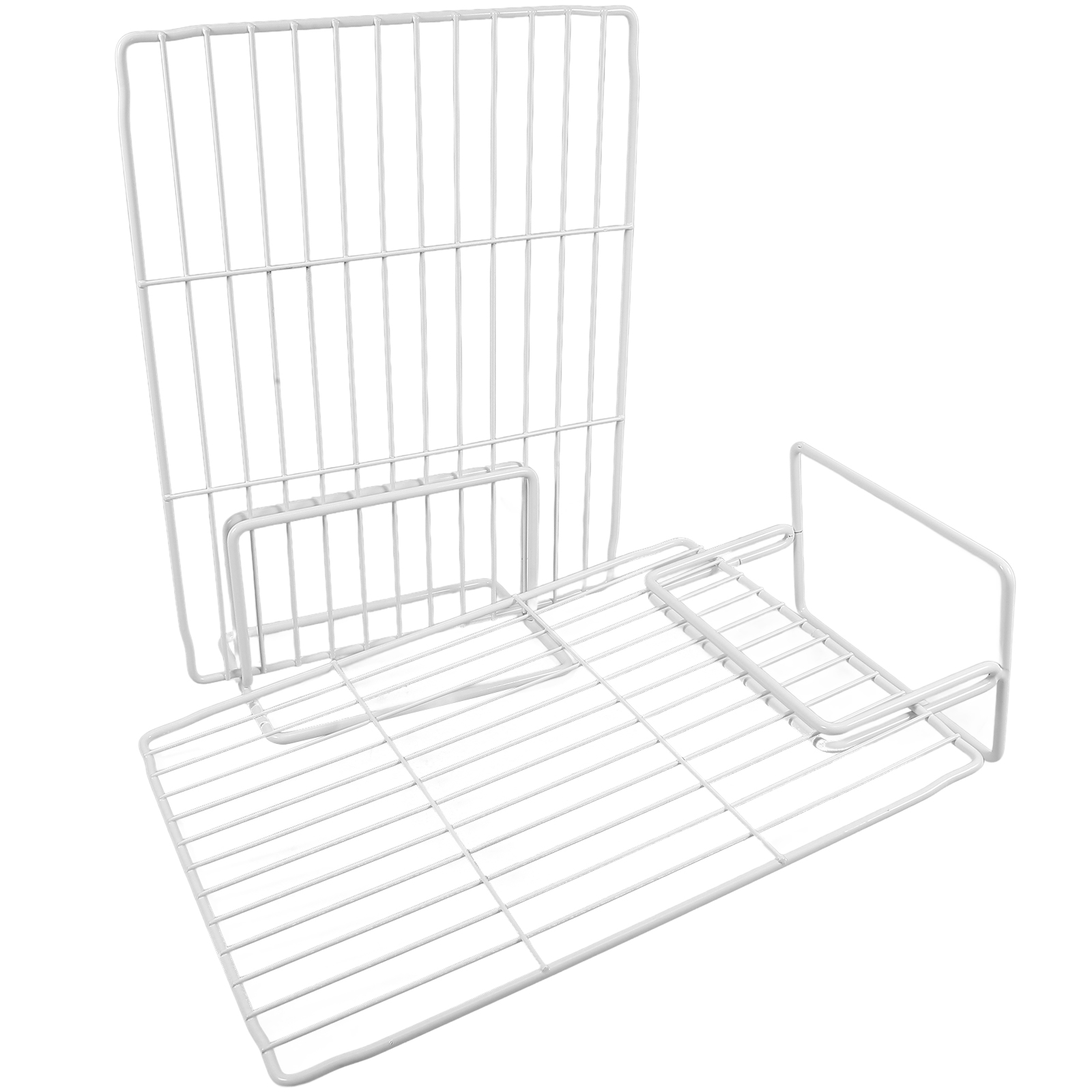 Masteelf Freezer Separator Fridge Shelf Organizer Metal Shelf Separator Iron Mesh Divider