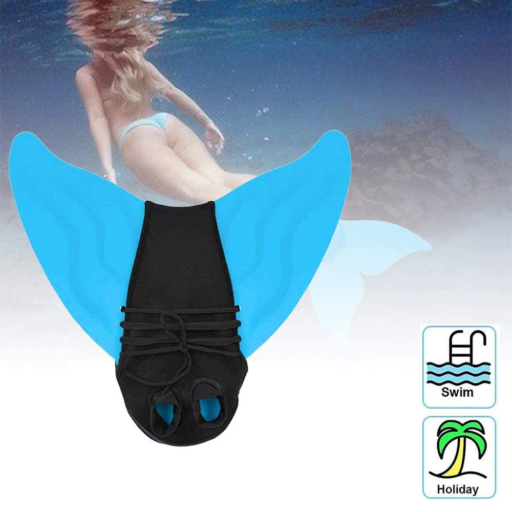 FAROOT Swim Fins for Kids and Adults Monolithic Mermaid Tail Fins Monofin One-Piece Flipper Diving Fins Swimming Training Fins Water Sport Windsurfing Equipment for Men Women Boys Girls 