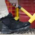 thumbnail image 3 of DianSen Mens Work Boots Steel Toe Safety Shoes Hammerproof Anti-Puncture Canvas Combat Boots, 3 of 10