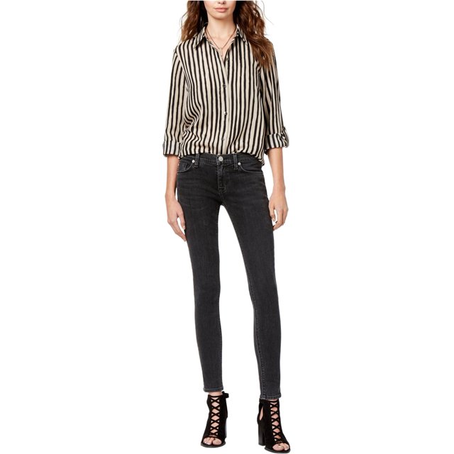 Hudson Womens Krista Skinny Fit Jeans, Negro, 25 Hudson Ceñido