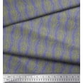 thumbnail image 3 of Soimoi Purple Cotton Poplin Fabric Coconut Leaves Printed Fabric 1 Yard 56 Inch Wide, 3 of 3
