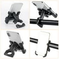thumbnail image 2 of Raindrops 1Pc Black Aluminium Alloy Adjustable Phone Mount for Motorcycle Handlebar 360 Degrees Rotation, 2 of 8