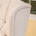 thumbnail image 2 of Noble House Walter Tufted Contemporary Fabric Recliner in Beige, 2 of 6