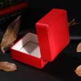 thumbnail image 4 of EeaseCA Watch Box Holder Organizer Premium PU Storage Box Jewelry Bracelet Storage Gift Case Single Grid (Red), 4 of 7