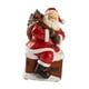thumbnail image 4 of Figura miniatura de Papá Noel, estatua de Papá Noel, adorable regalo navideño hecho a mano. rojo, 4 of 9