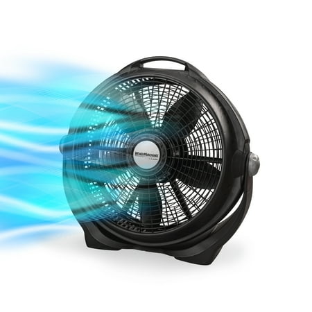 Lasko Wind Machine 20  Air Circulator Floor Fan  3 Speeds  23  H  Black  A20302 DAMAGED 