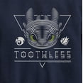 thumbnail image 3 of How to Train Your Dragon - Toothless Line Art - Toddler & Youth Crewneck Fleece Sweatshirt, 3 of 5