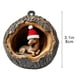 thumbnail image 3 of Decoraciones navideñas, adornos navideños, regalos de Navidad, decoración para el árbol de Navidad, adornos de regalo, acrílico plano conmemorativo, regalo navideño para mascotas, interior acrílico, 3 of 5